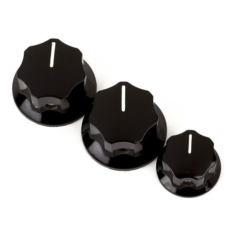 Fender Jazz Bass Knobs (3x BK) Potiknopf von Fender