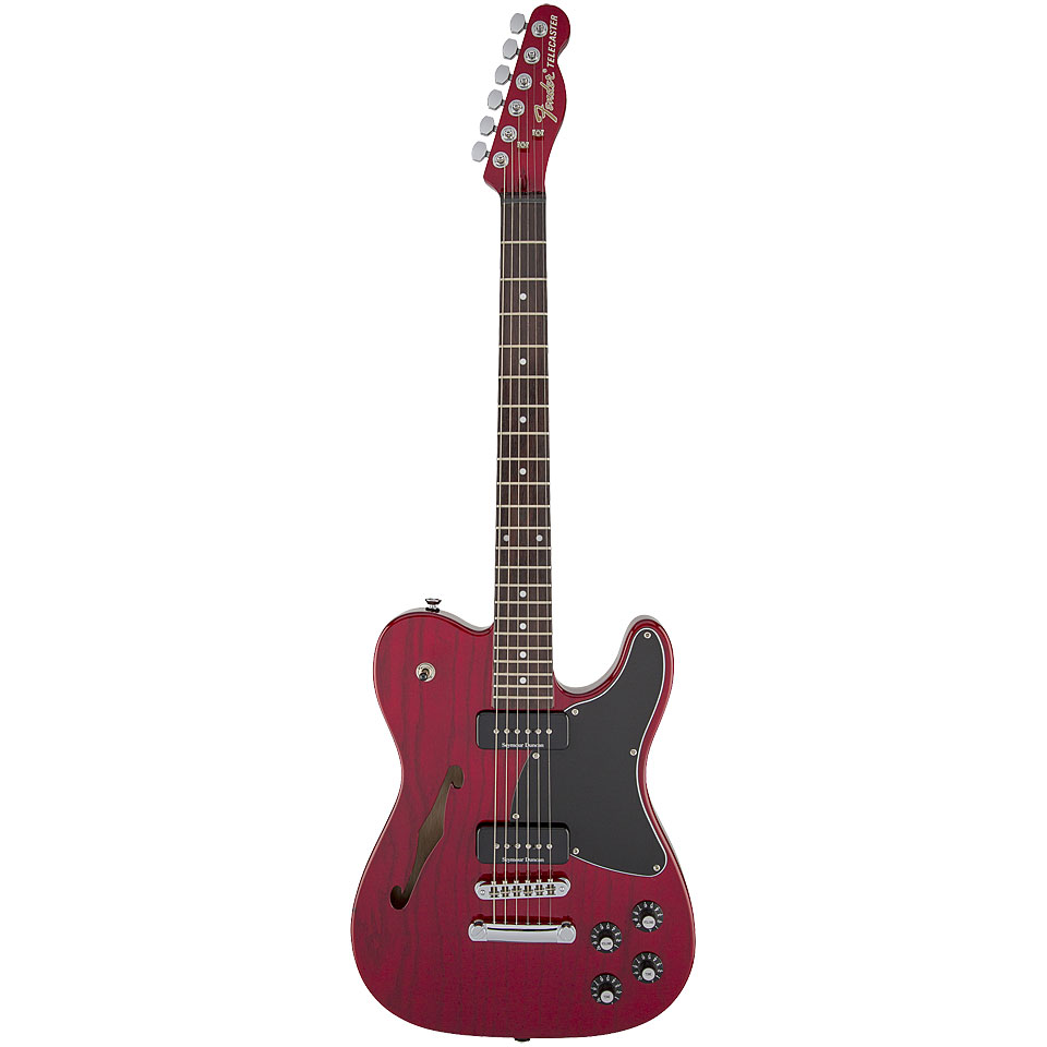 Fender Jim Adkins Telecaster, Crimson Red Transparent E-Gitarre von Fender