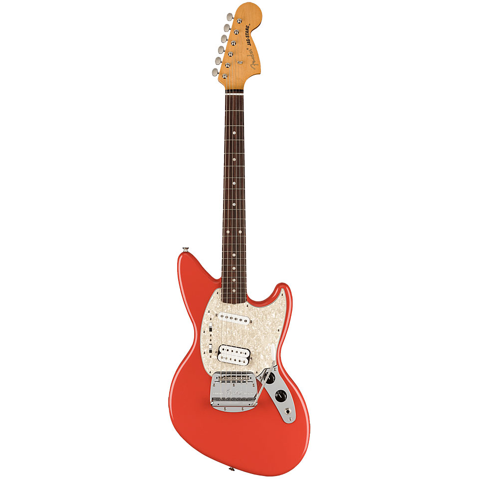 Fender Kurt Cobain Jagstang Fiesta Red E-Gitarre von Fender