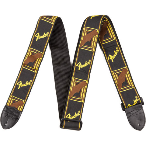 Fender Monogram 2" Black/Yellow/Brown Gitarrengurt Fender Monogram 2" Black/Yellow/Brown Gitarrengurt von Fender