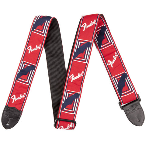 Fender Monogram 2" Red/White/Blue Gitarrengurt von Fender