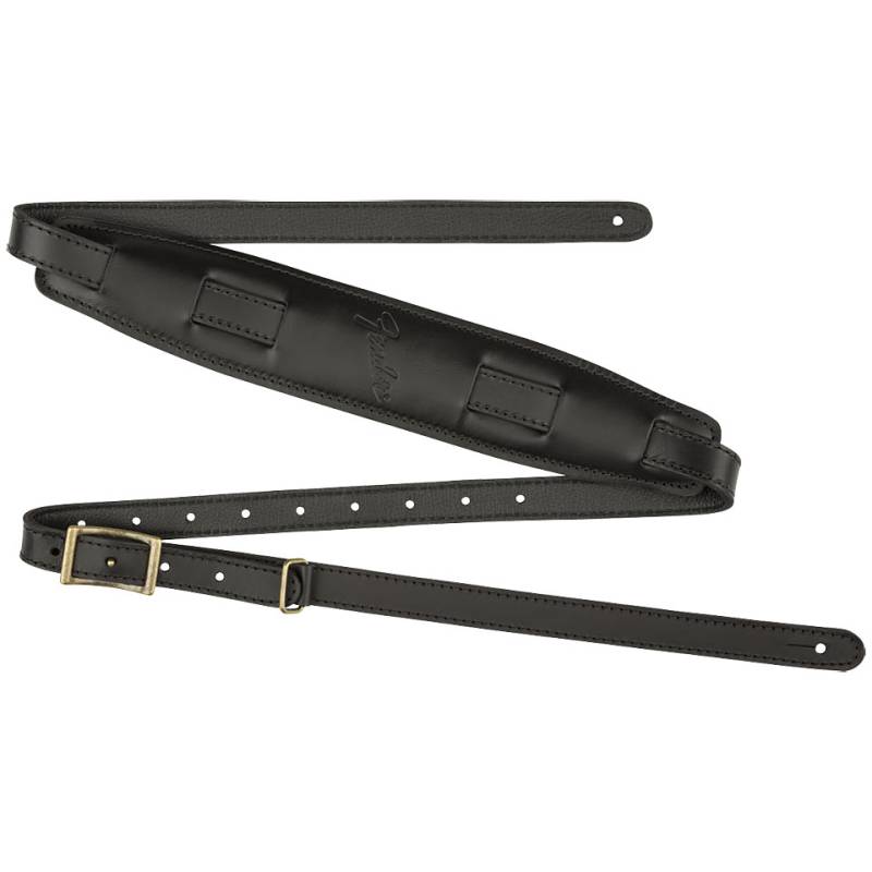 Fender Mustang Saddle Strap Black Gitarrengurt von Fender