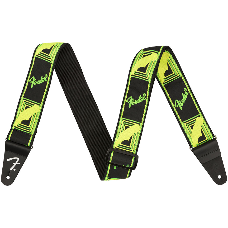Fender Neon Monogrammed Strap Neon Green/Neon Yellow Gitarrengurt Fender Neon Monogrammed Strap Neon Green/Neon Yellow Gitarrengurt von Fender