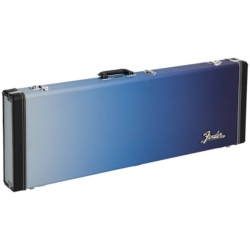 Fender Ombre Series Wood Case Strat/Tele Tolex Belair Blue Koffer von Fender