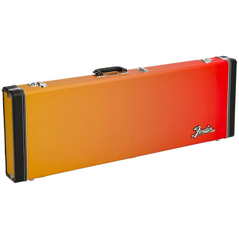 Fender Ombre Series Wood Case Strat/Tele Tolex Tequila Sunrise Koffer von Fender