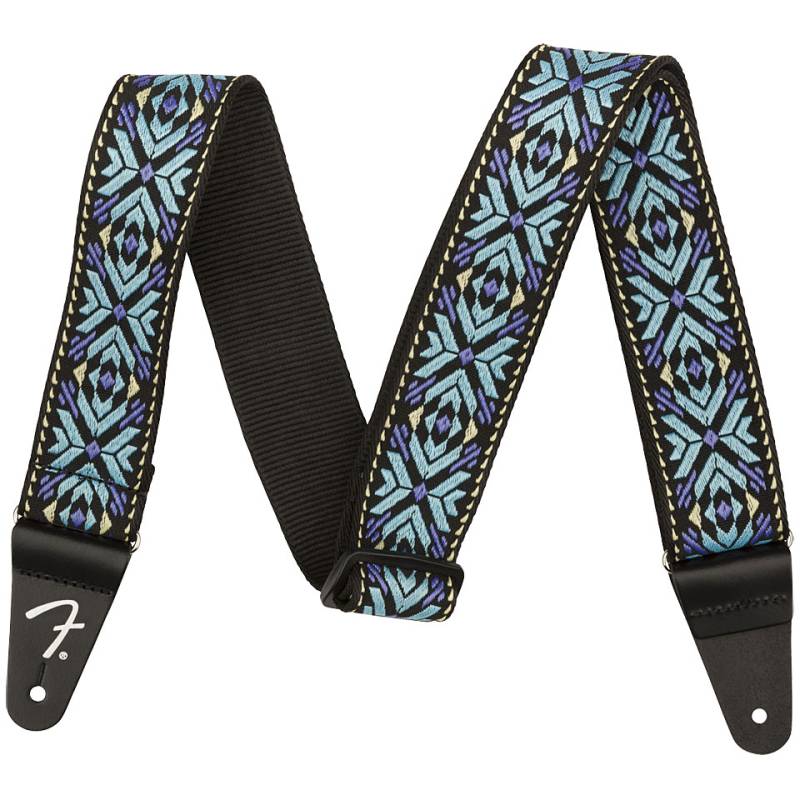 Fender Pasadena Woven Strap 2" , Blue Snowflake Gitarrengurt von Fender