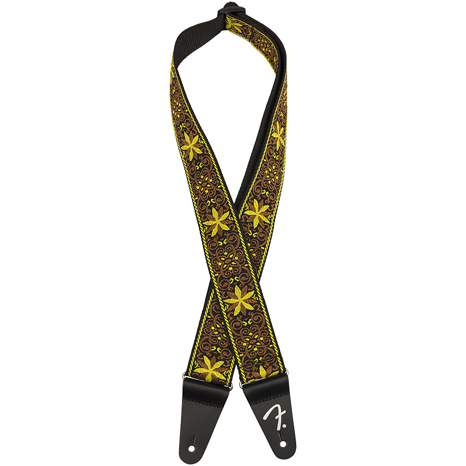 Fender Pasadena Woven Strap 2" Yellow Wallflower Gitarrengurt Fender Pasadena Woven Strap 2" Yellow Wallflower Gitarrengurt von Fender