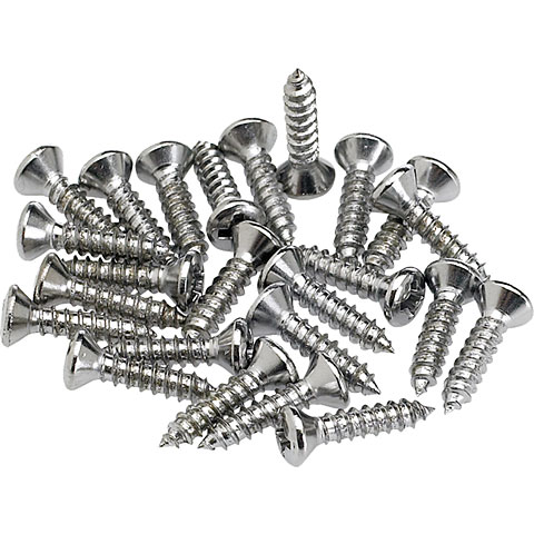 Fender Pickguard - Control Plate Mounting Screws (24) nickel Schraube von Fender