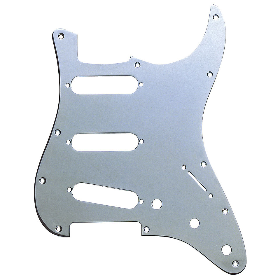 Fender Pickguard Stratocaster S/S/S, 11-Hole Mount, Chrome-Plated, Fender Pickguard Stratocaster S/S/S, 11-Hole Mount, Chrome-Plated, von Fender