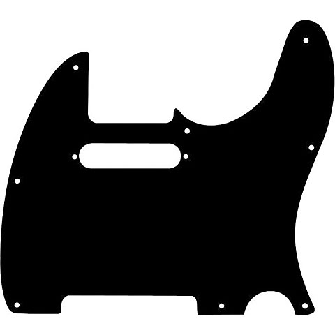Fender Pickguard Telecaster, 8-Hole Mount, Black, 3-Ply Pickguard von Fender