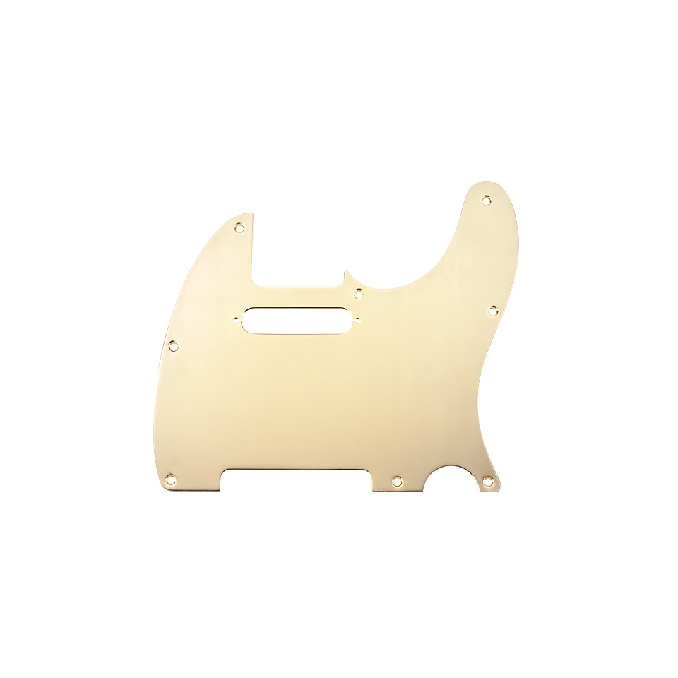 Fender Pickguard Telecaster, 8-Hole Mount, Gold-Plated, 1-Ply Fender Pickguard Telecaster, 8-Hole Mount, Gold-Plated, 1-Ply von Fender