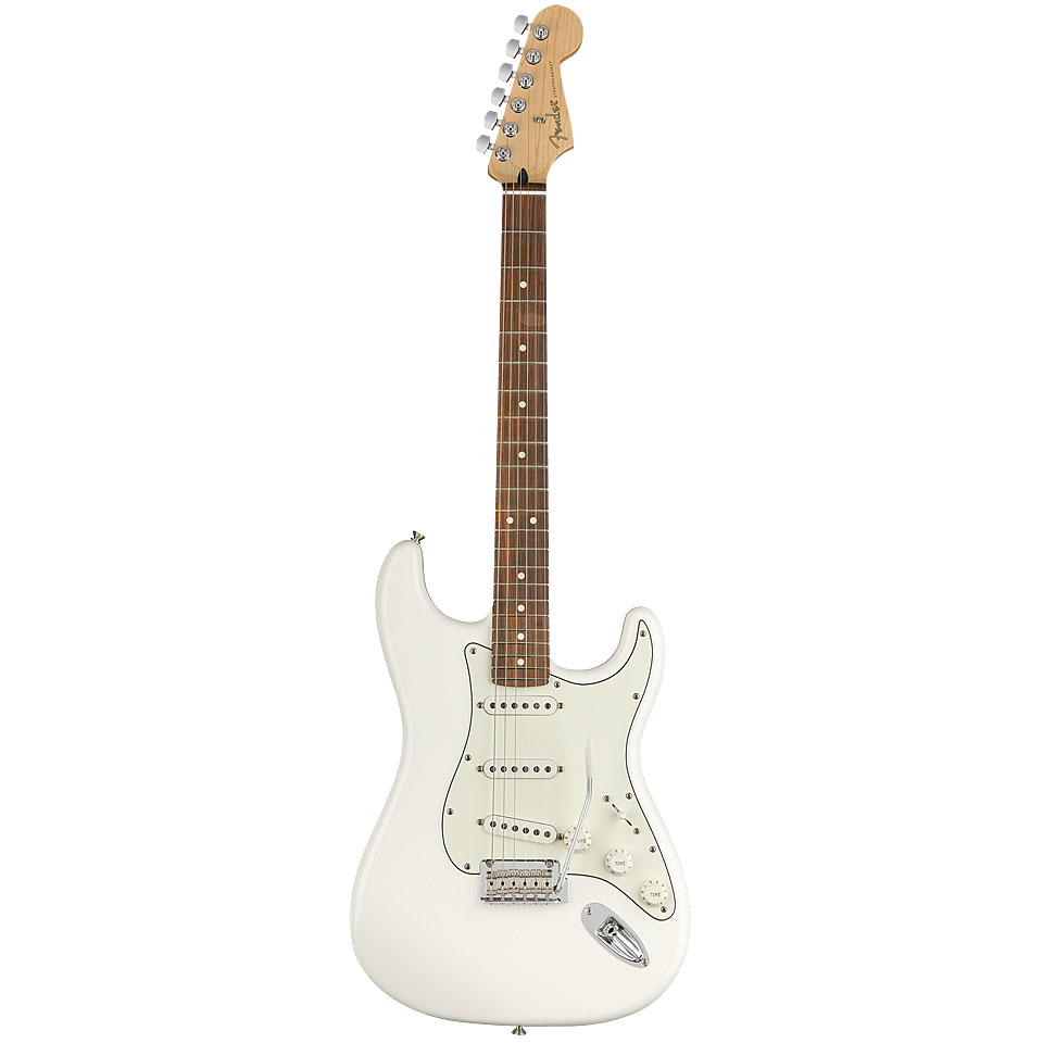 Fender Player Stratocaster PF Polar White E-Gitarre von Fender