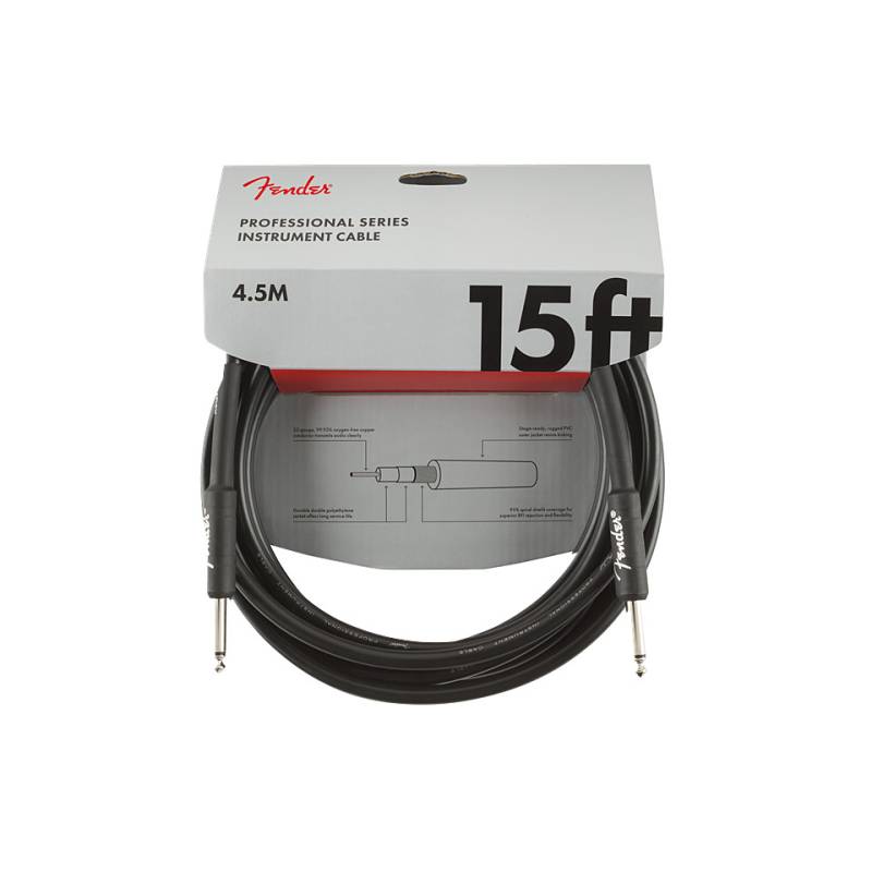 Fender Pro Series 4,5 m BLK Instrumentenkabel von Fender