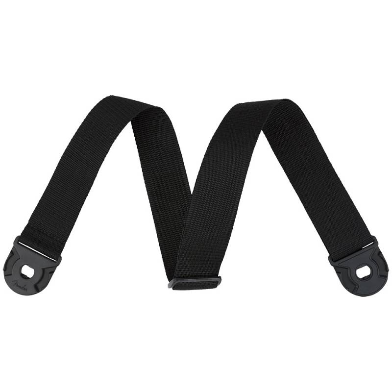 Fender Quick Grip Black Poly Strap Gitarrengurt von Fender