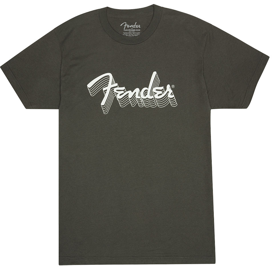 Fender Reflective Ink Charcoal S T-Shirt Fender Reflective Ink Charcoal S T-Shirt von Fender
