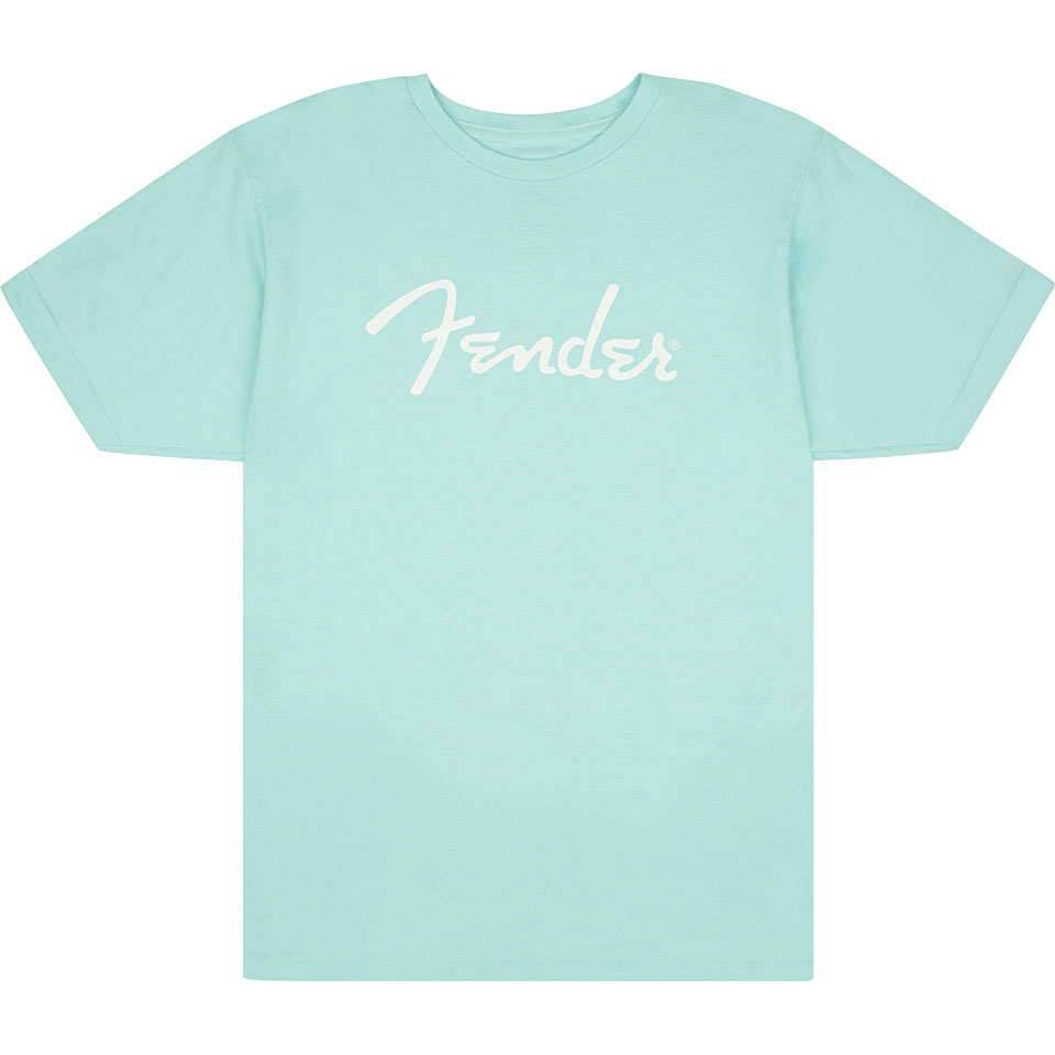 Fender Spaghetti Logo T Shirt Daphne Blue M T-Shirt von Fender