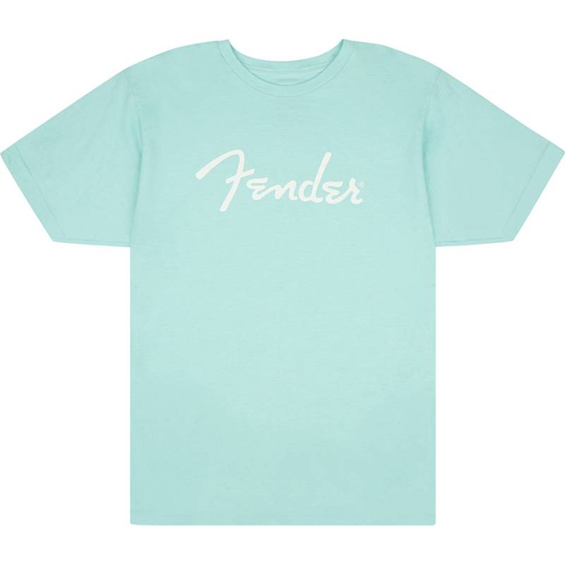 Fender Spaghetti Logo T Shirt Daphne Blue M T-Shirt von Fender