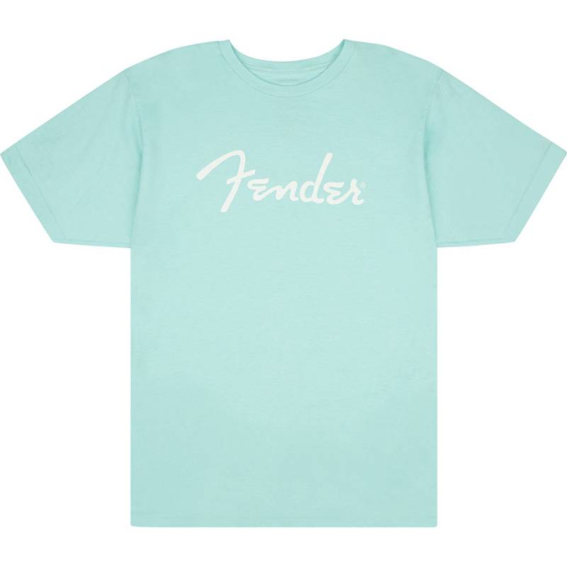Fender Spaghetti Logo T Shirt Daphne Blue S T-Shirt von Fender