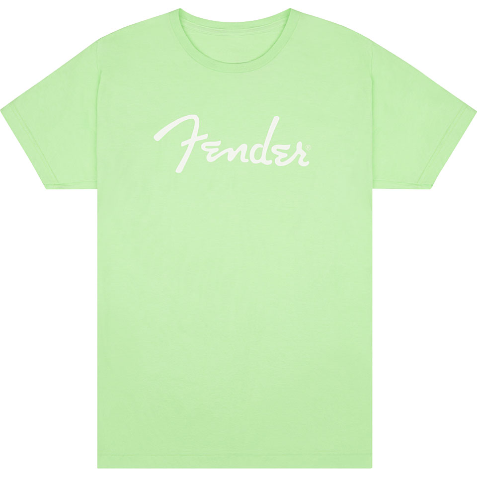 Fender Spaghetti Logo T Shirt Surf Green M T-Shirt von Fender