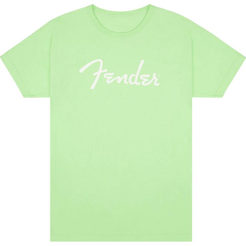 Fender Spaghetti Logo T Shirt Surf Green M T-Shirt von Fender