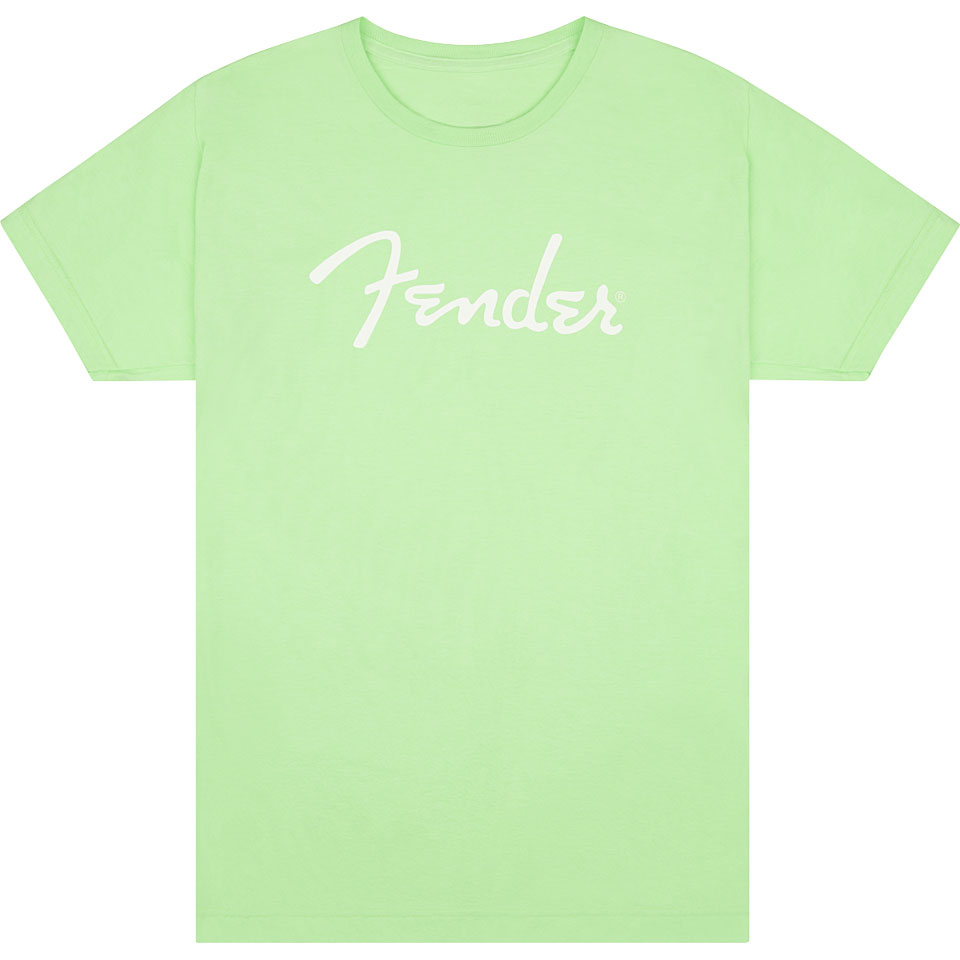 Fender Spaghetti Logo T Shirt Surf Green S T-Shirt von Fender