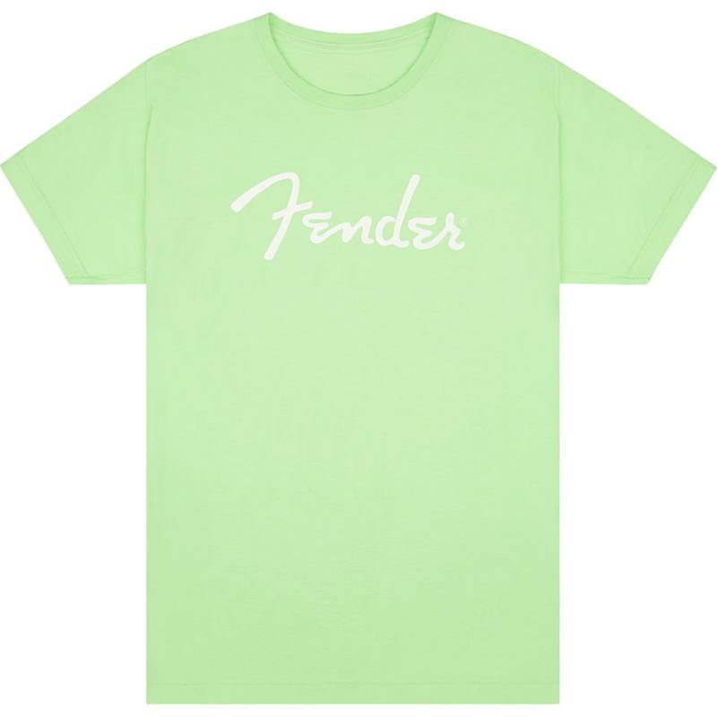 Fender Spaghetti Logo T Shirt Surf Green XXL T-Shirt von Fender