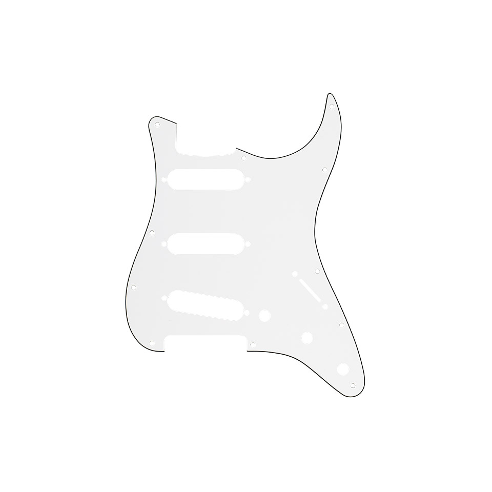 Fender 11-Hole Modern-Style Stratocaster S/S/S Pickguard, parchment Fender 11-Hole Modern-Style Stratocaster S/S/S Pickguard, parchment von Fender