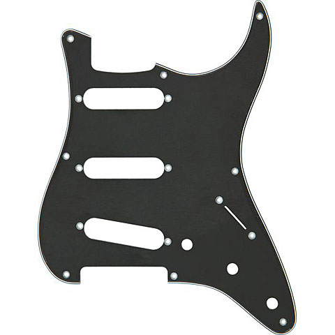 Fender Stratocaster 50&#39;s, S/S/S, 8-Hole Mount, Black, 3-Ply Pickguard von Fender