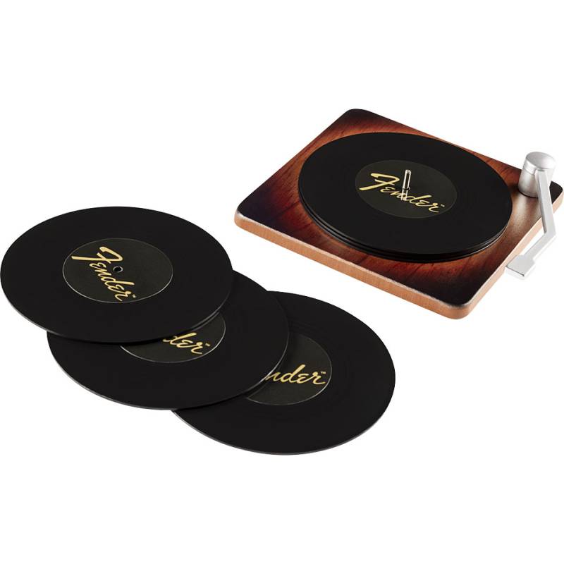 Fender Sunburst Turntable Coaster Set Geschenkartikel von Fender