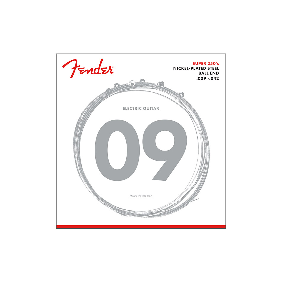 Fender Super 250L, 009-042 Saiten E-Gitarre Fender Super 250L, 009-042 Saiten E-Gitarre von Fender