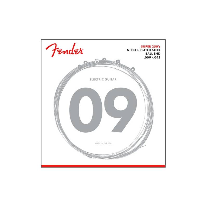 Fender Super 250L, 009-042 Saiten E-Gitarre von Fender