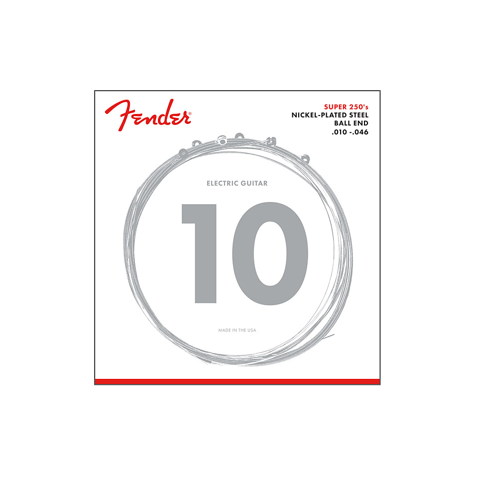 Fender Super 250R, 010-046 Saiten E-Gitarre Fender Super 250R, 010-046 Saiten E-Gitarre von Fender
