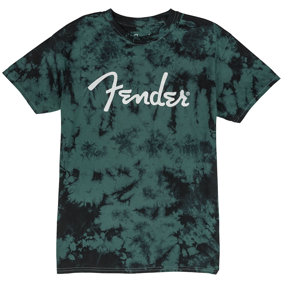 Fender Tie Dye Logo Blue L T-Shirt von Fender