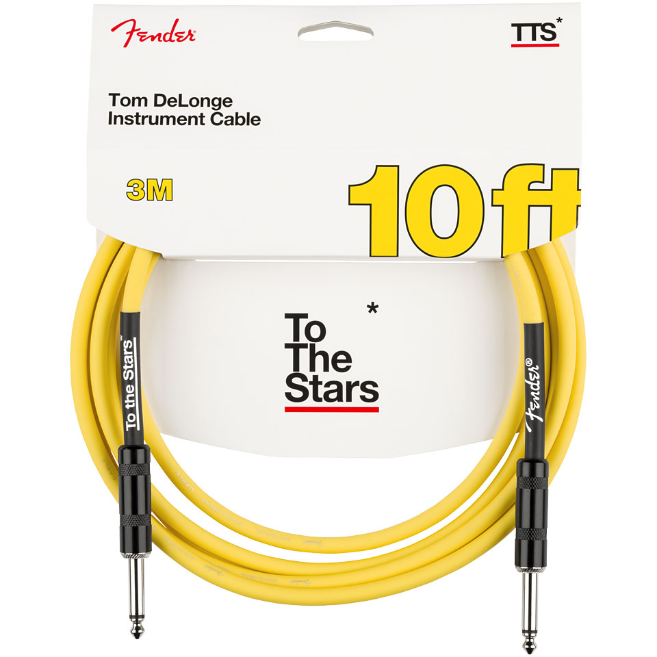 Fender Tom Delonge To the Stars Cable, 3 m GYLW Instrumentenkabel von Fender