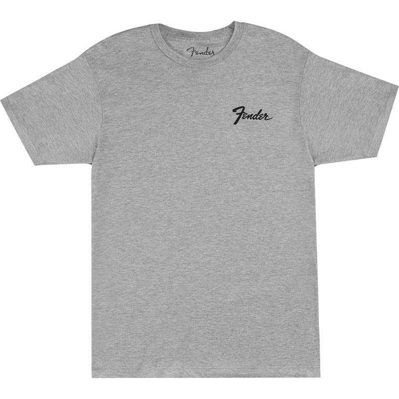Fender Transition Logo T Shirt Athletic Grey, L T-Shirt von Fender