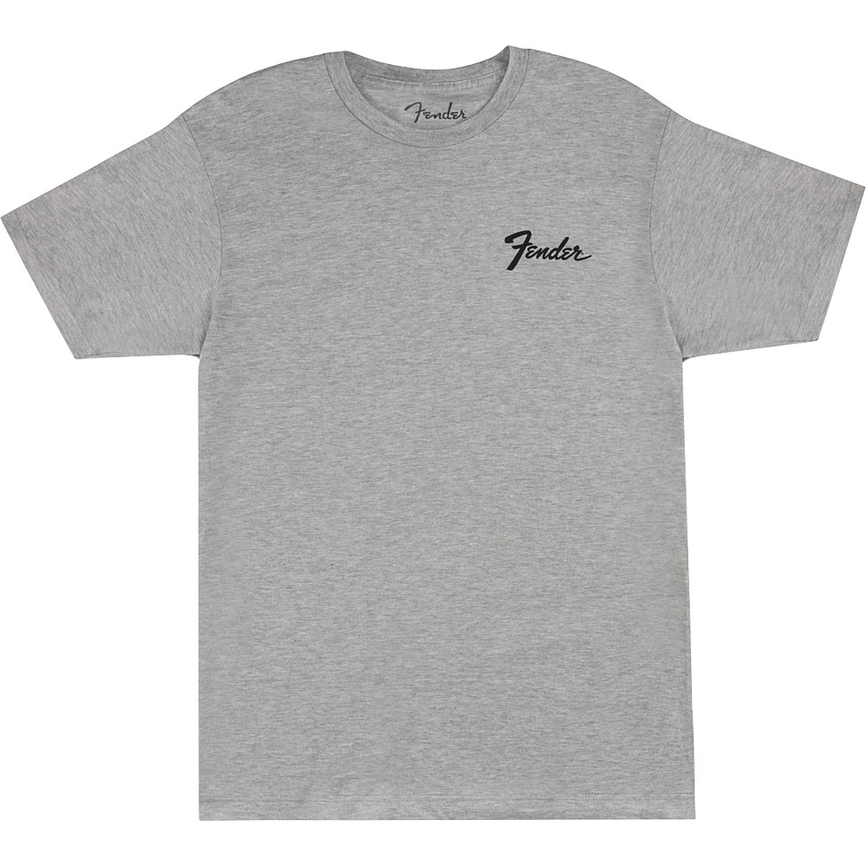 Fender Transition Logo T Shirt Athletic Grey, M T-Shirt von Fender
