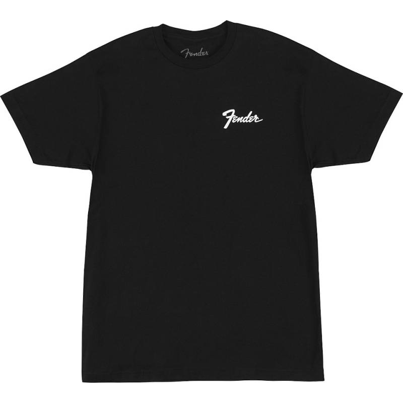 Fender Transition Logo T Shirt Black, XL T-Shirt von Fender