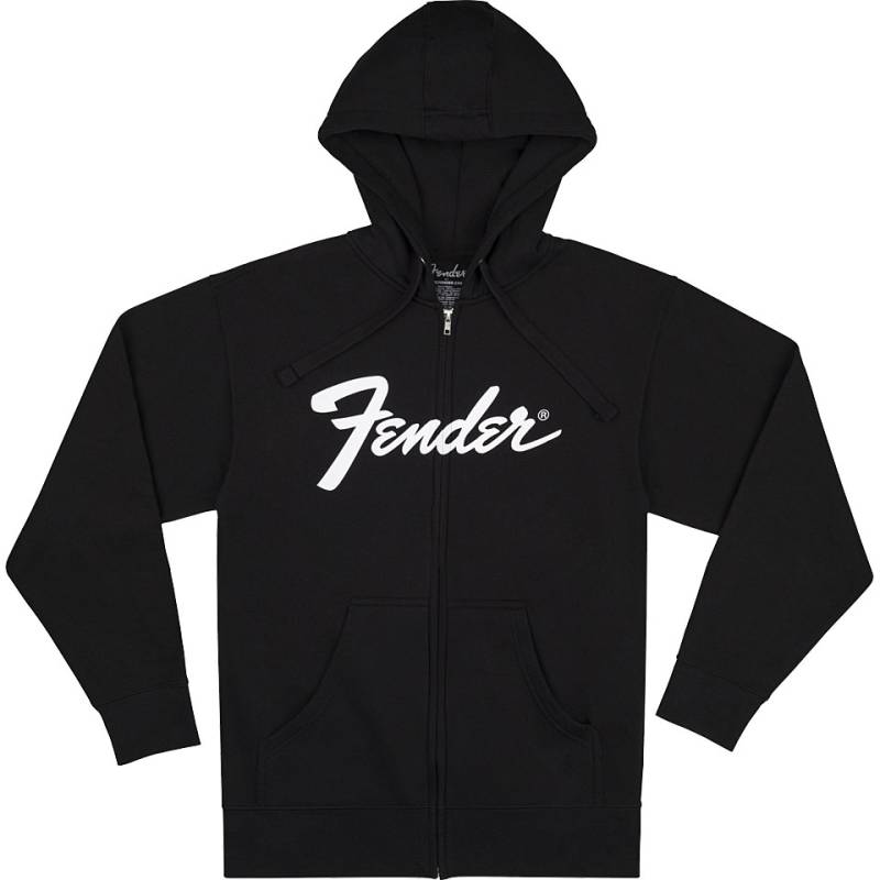 Fender Transition Logo Zip Hoodie Black L Hood Zip von Fender