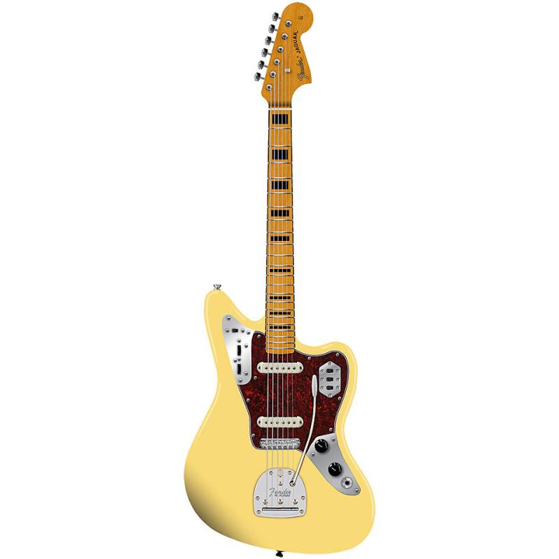 Fender Vintera II 50&#39;s Jaguar Vintage White E-Gitarre von Fender