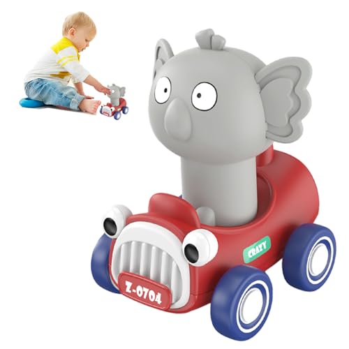 Fenhua Push & Go-Autospielzeug | Cartoon-Tier-Reibungsautos,Einzigartiges, schönes, lebendiges, reibungsbetriebenes Press & Go-Spielzeugauto zum Osterkörbchen, Eierfüllen von Fenhua