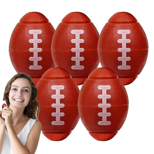 -Fußball-Fidgets - Set mit 5 entspannenden Spinnerbällen für Erwachsene in Rugbyballform | Goodie-Bag-Füller für Geburtstagsgeschenke, Sinneskurse, Mottopartys, Verhaltenskurse Fenhua von Fenhua