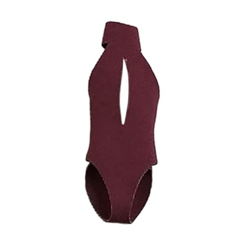 Fenteer 1/12 Actionfigur Kleidung Kostümzubehör Damen Badeanzug Stilvoller Bodysuit Weibliche Puppenkleidung für 6'' Actionfigur Körper, Dunkelrot von Fenteer