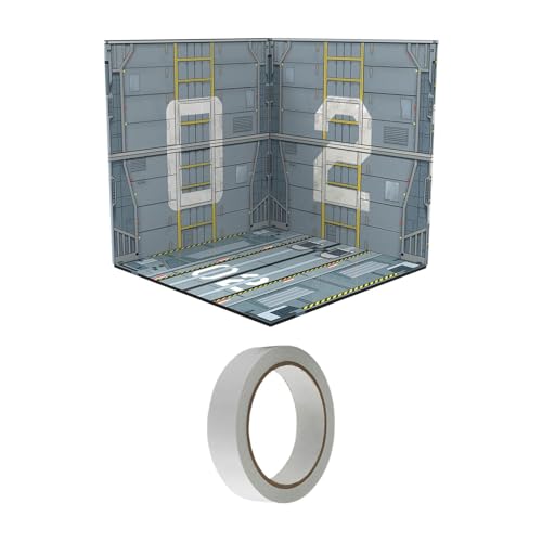 Fenteer 1/12 Display Hintergrund Organizer Dekoration Japanische Stilvolle Szene Schaufenster für Action-Figuren Fahrzeug Szene Spielzeug Diecast Auto, Deck von Fenteer