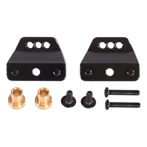 Fenteer 1/12 RC-Auto-Stoßdämpferhalterungen, zu installieren, Aluminiumlegierung, ferngesteuerte Autoteile, Ersatzteile für MN78 MN168, Schwarz von Fenteer