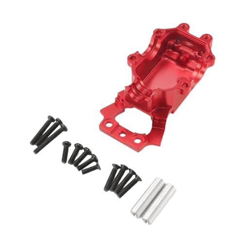 Fenteer 1/14 RC-Auto, vordere Getriebeunterabdeckung, Metall, zu installieren, Upgrade-Getriebegehäuse für 14211 14303 LKW-Zubehör, Rot von Fenteer