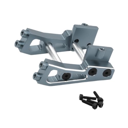 Fenteer 1/14 RC Heckflügelhalterungssatz Ersatz, Hochleistungsflügelstütze aus Metall für 223S RC Hobby Car DIY Zubehör, Grau von Fenteer