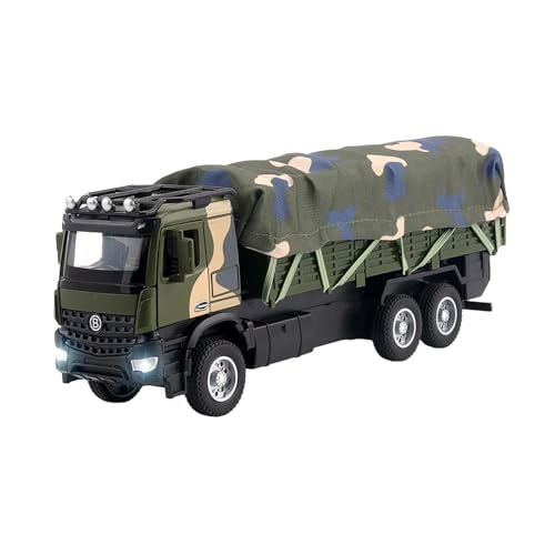 Fenteer 1/35 Diecast Alloy Transport Truck Mini Cargo Truck mit Lichtern und Sound Diecast Car Toy Vehihcles für Rollenspiele Geschenk von Fenteer