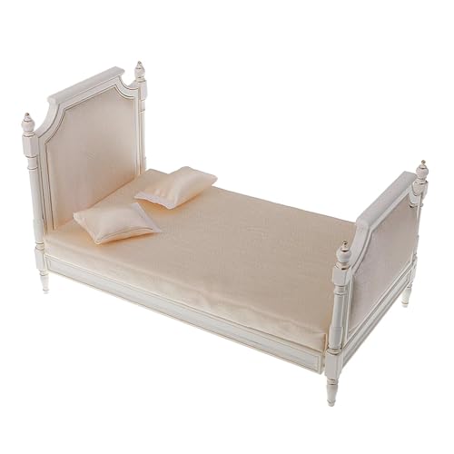 Fenteer 1/6 Puppenhaus Doppelbett Puppenhaus Dekoration Zubehör Miniatur Möbel Modell Handwerk Mini Bett für Zimmer Foto Requisiten Fenteer 1/6 Puppenhaus Doppelbett Puppenhaus Dekoration Zubehör Miniatur Möbel Modell Handwerk Mini Bett für Zimmer Foto Requisiten von Fenteer