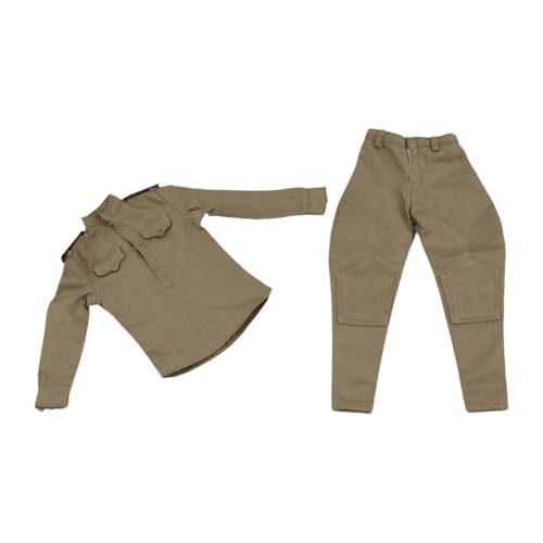 Fenteer 1/6 Skala -Figurenmantel mit Hosen Uniformen Anzug Kostüm Langarm Top Outfit für 12 -Zoll -Actionfiguren Zubehör Fenteer 1/6 Skala -Figurenmantel mit Hosen Uniformen Anzug Kostüm Langarm Top Outfit für 12 -Zoll -Actionfiguren Zubehör von Fenteer