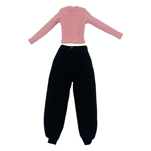 Fenteer 1/6 Skala Weibliche Kleidung, Kostüm, einfache, lässige handgefertigte Actionfiguren, 12 -Zoll, Rosa Und Schwarz Fenteer 1/6 Skala Weibliche Kleidung, Kostüm, einfache, lässige handgefertigte Actionfiguren, 12 -Zoll, Rosa Und Schwarz von Fenteer
